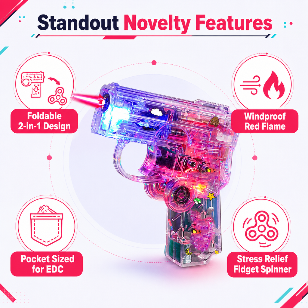Foldable Fidget Spinner Lighter