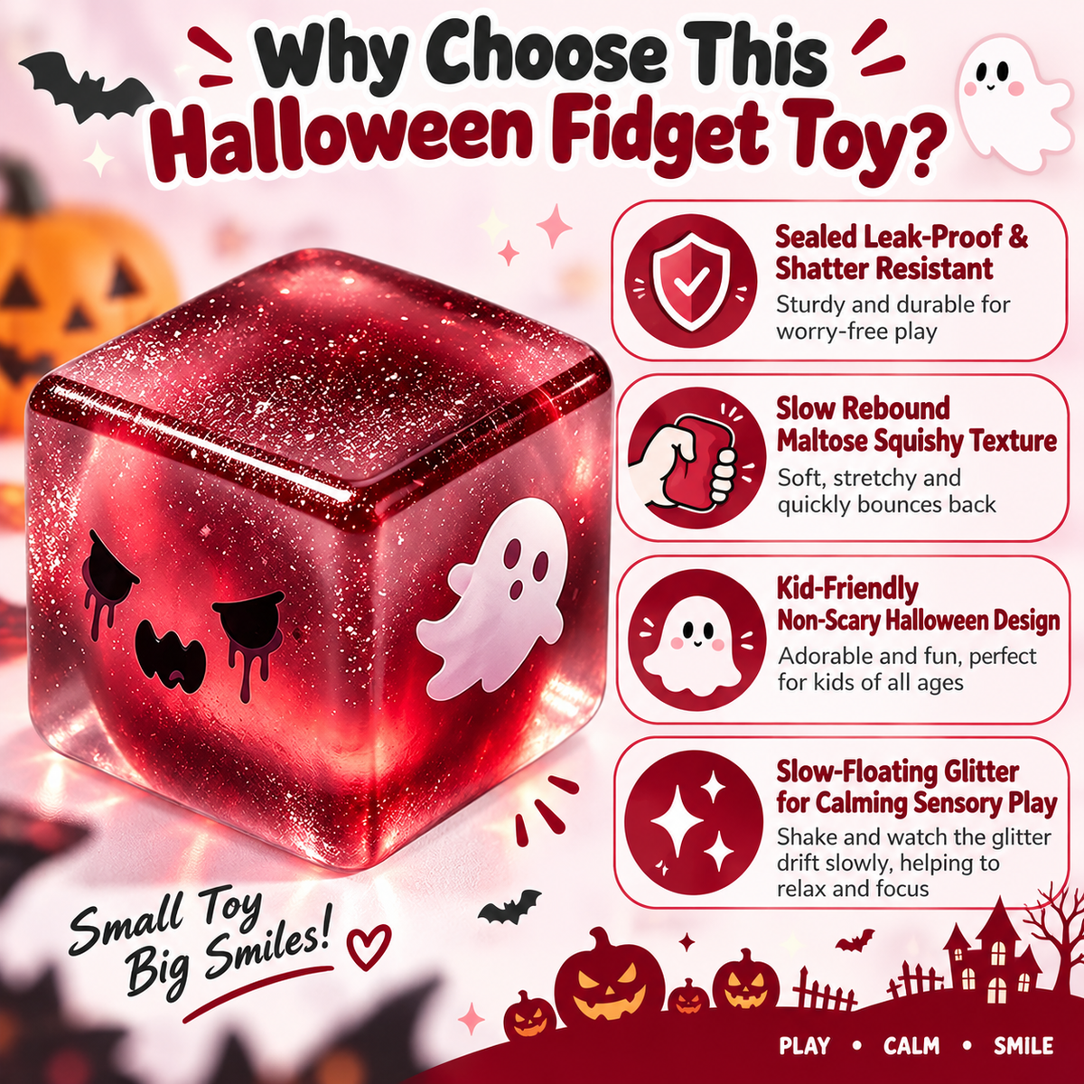 Halloween-themed stress-relief and venting toys