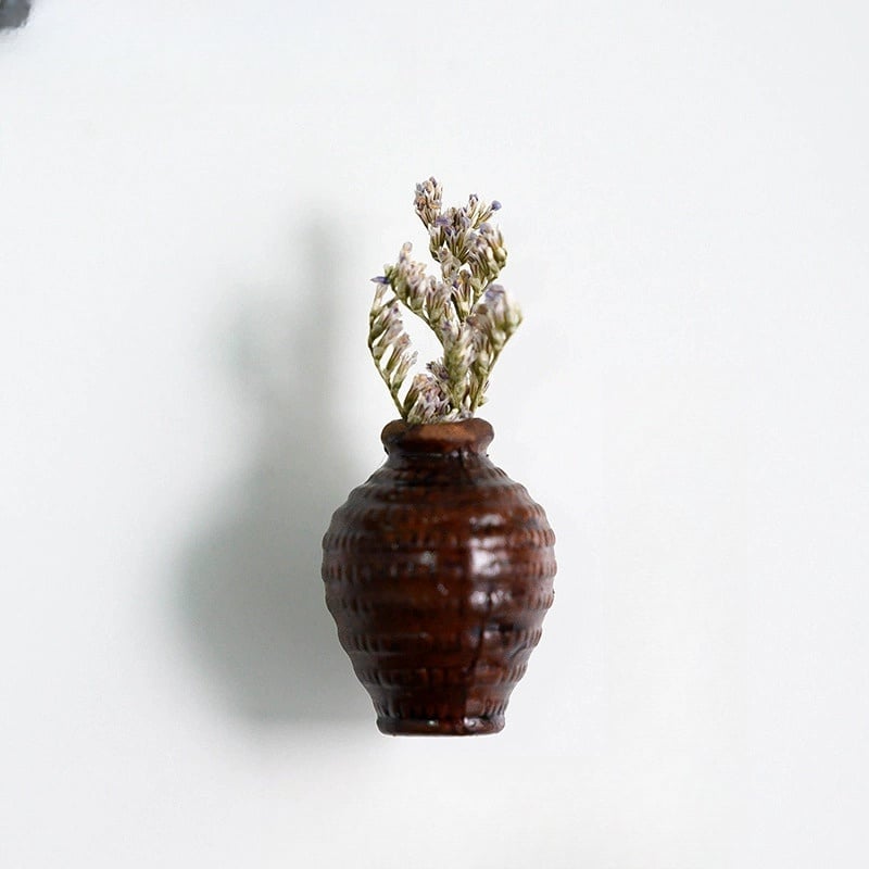 🔥LAST DAY 49% OFF🌸Cute Plant Ceramic Vase Fridge Magnets