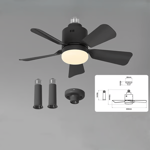 🔥Socket Fan Light with Remote