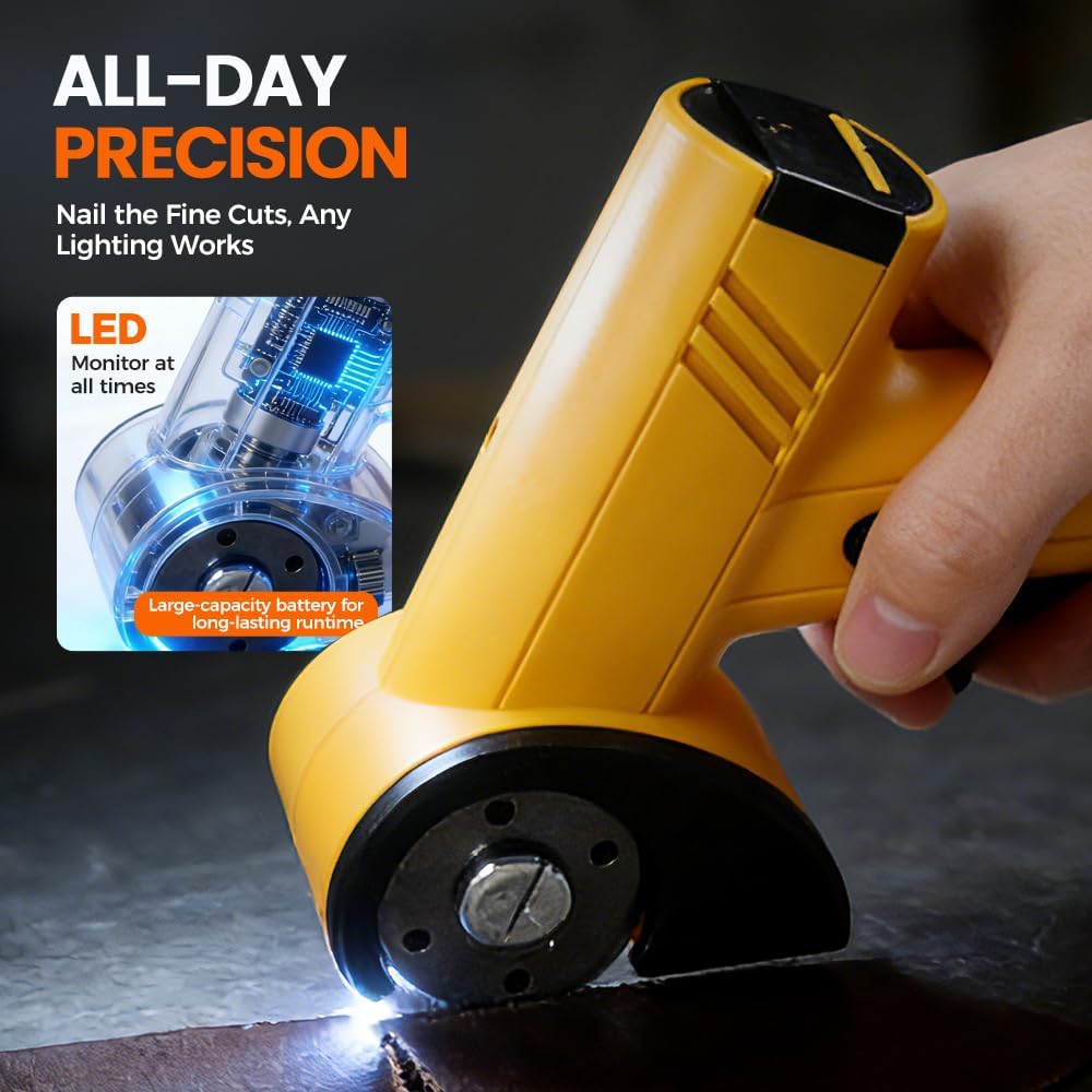Cordless Heavy-Duty Fabric Shears – Precision Cutting for Carpet, Cardboard, & Thick Textiles ✂️📦