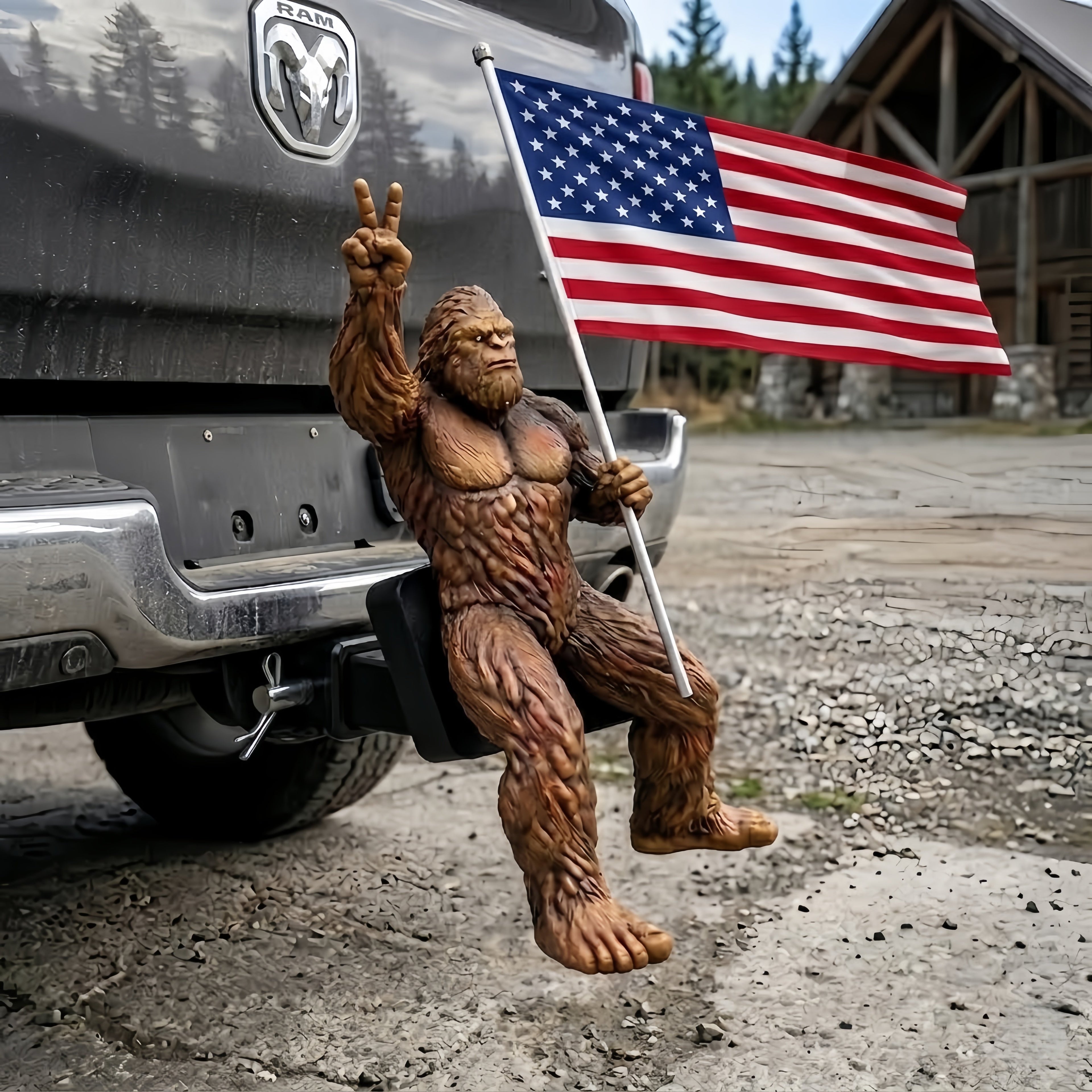 🔥LAST DAY 49% OFF - 🇺🇸 Patriot Bigfoot Trailer Hitch