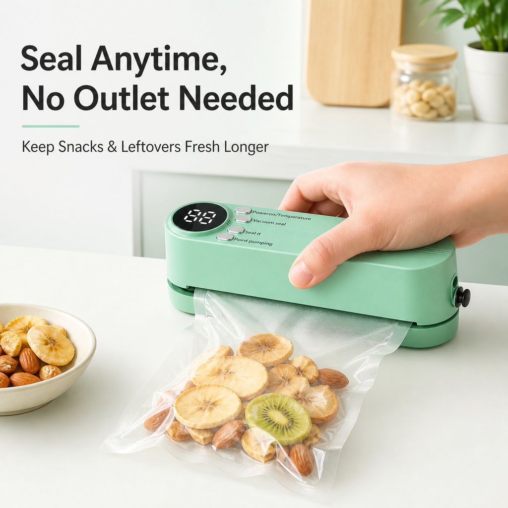 Rechargeable Mini Wireless Vacuum Sealer