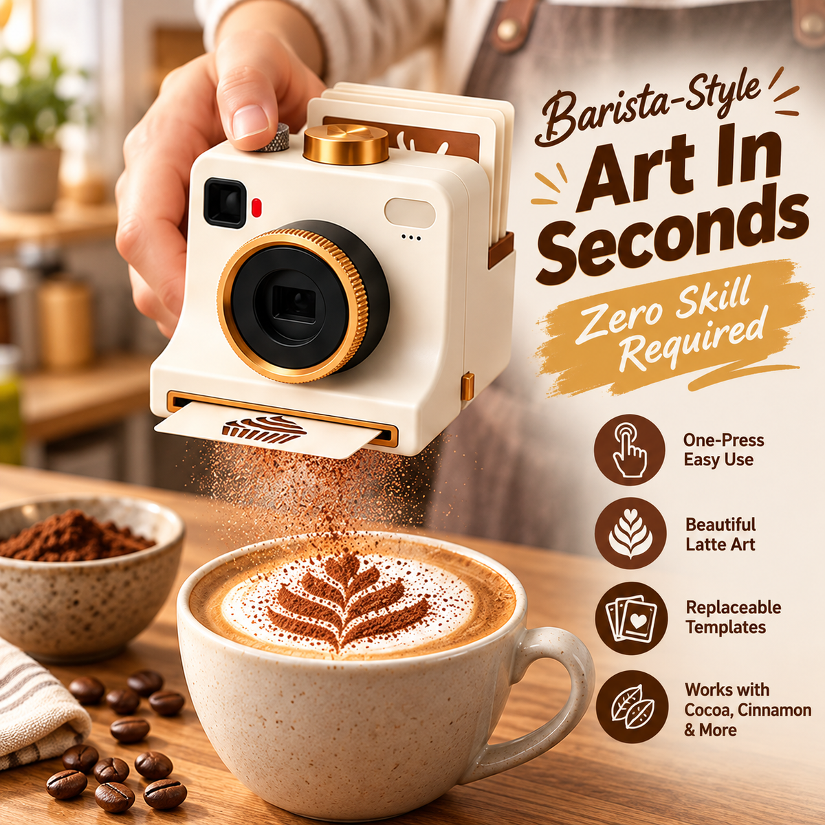 3D Printed Latte Art Camera