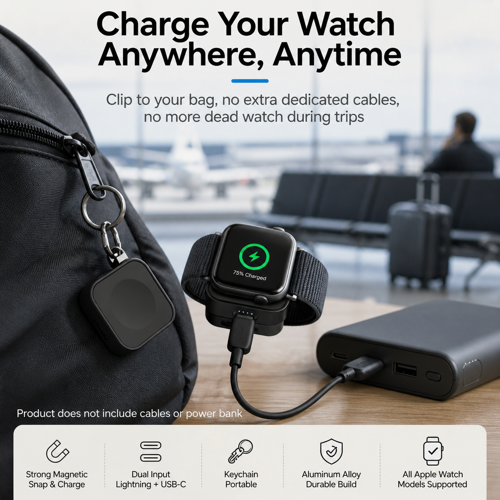 Watch charger: 2.5W magnetic wireless charger