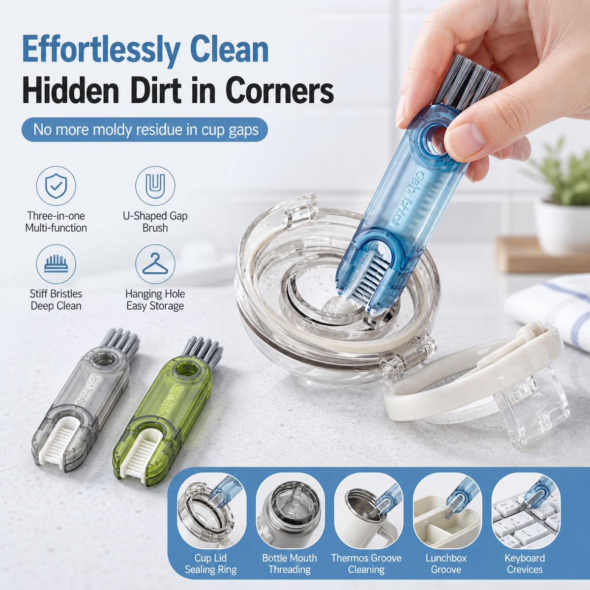 Multifunctional Gap Cleaning Brush