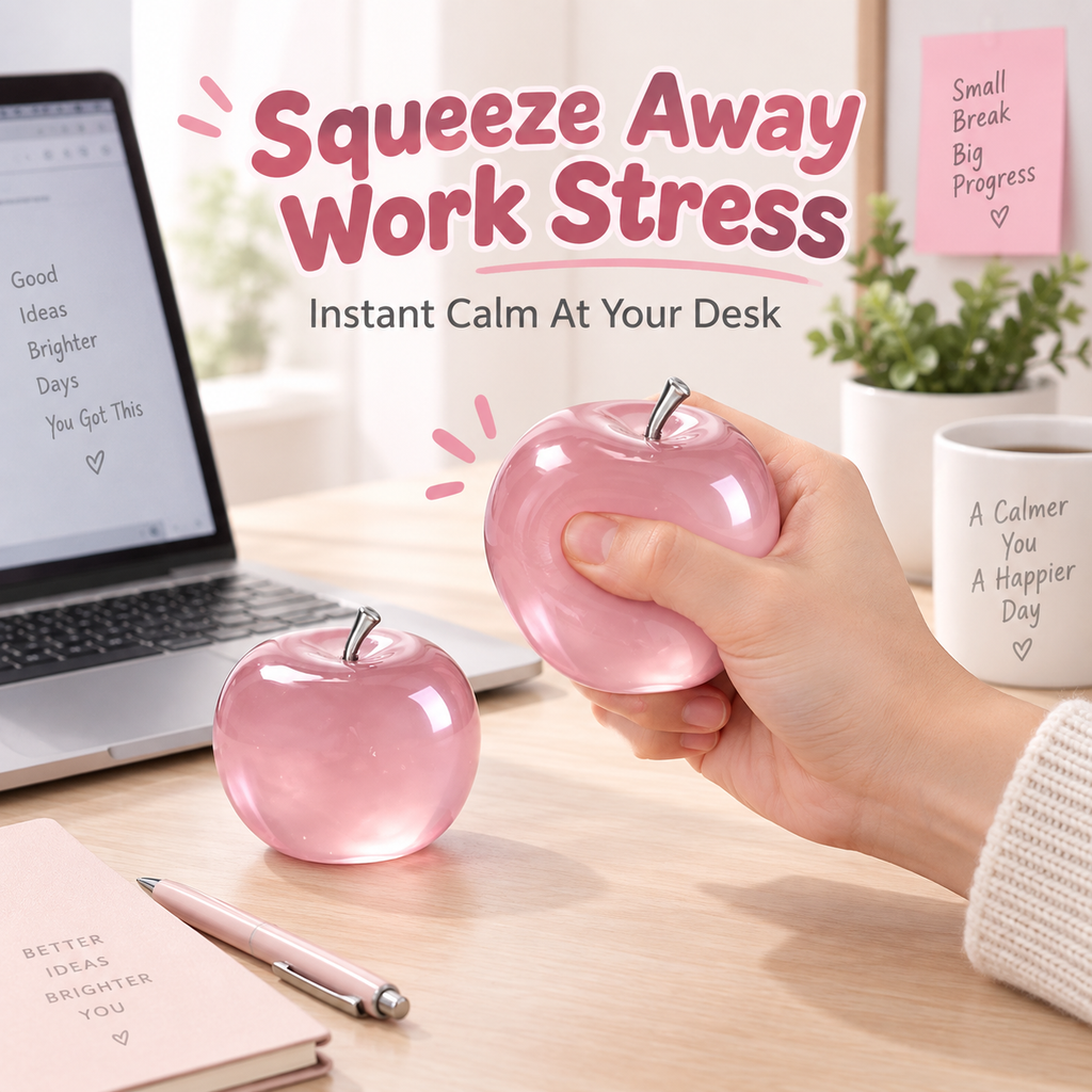 Realistic Apple Slow-Rising Stress Relief Squeeze Toy
