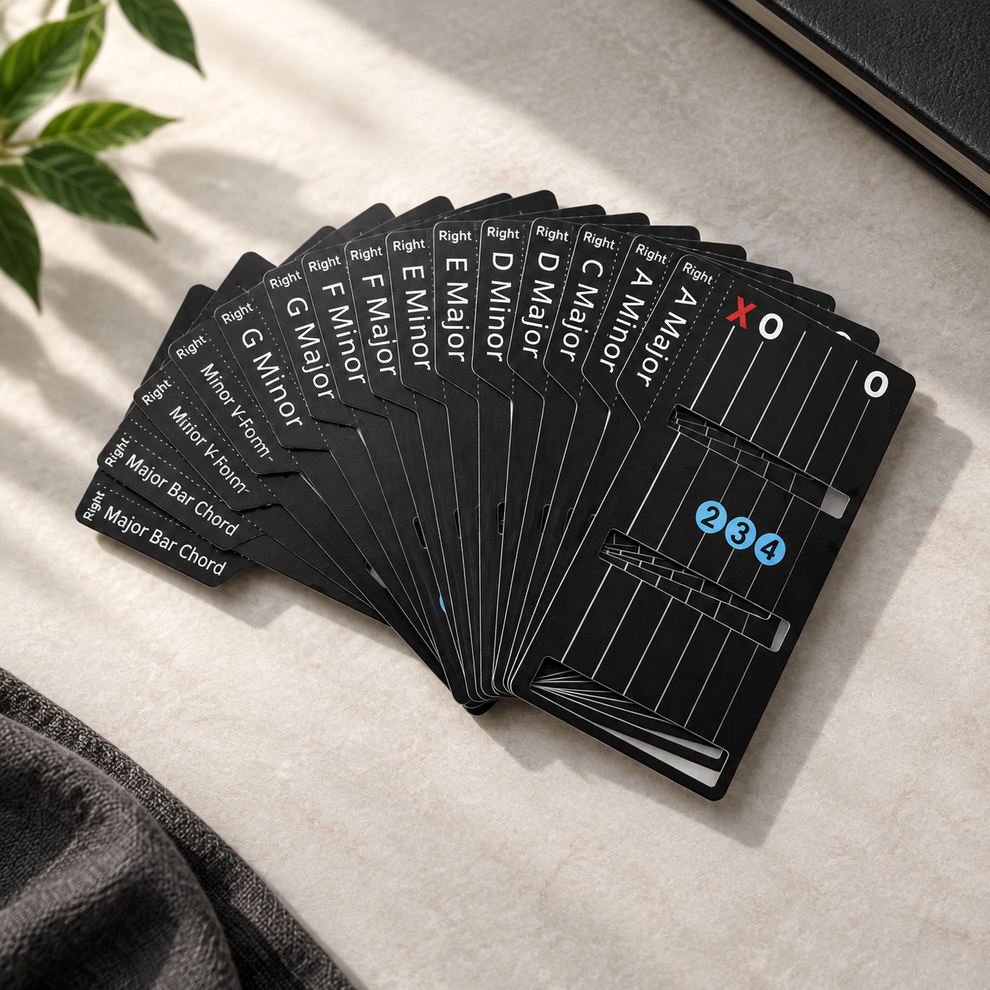 💯🎸✨ Guitar Chord Cards — Learn Chords Faster & Master Your Guitar Skills Easier!