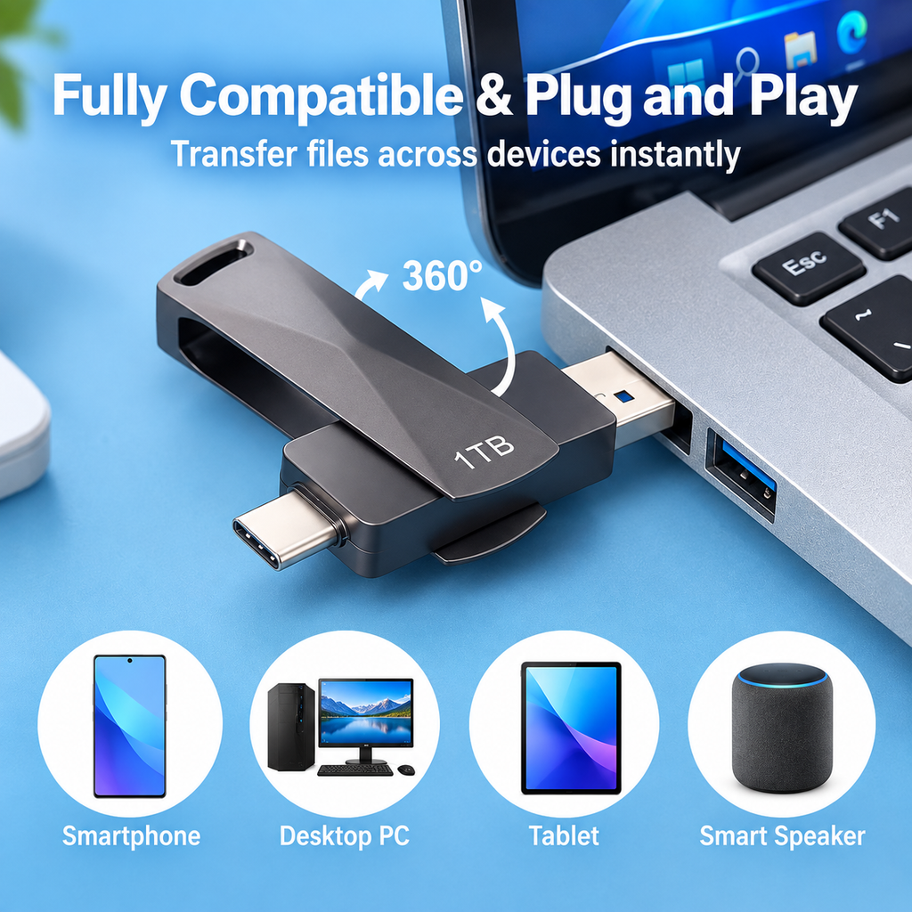 Dual interface U disk Type-c+USB 3.0 U disk