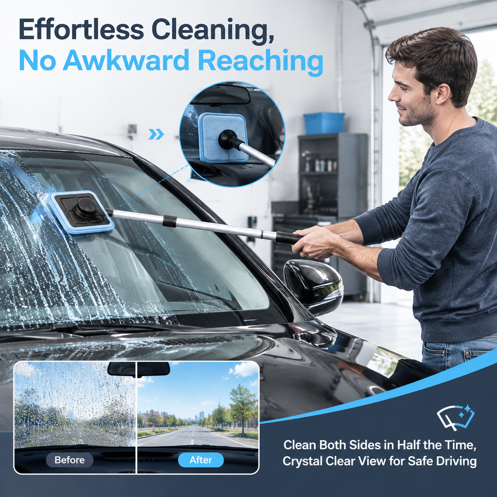 Magnetic Windshield Cleaning Tool