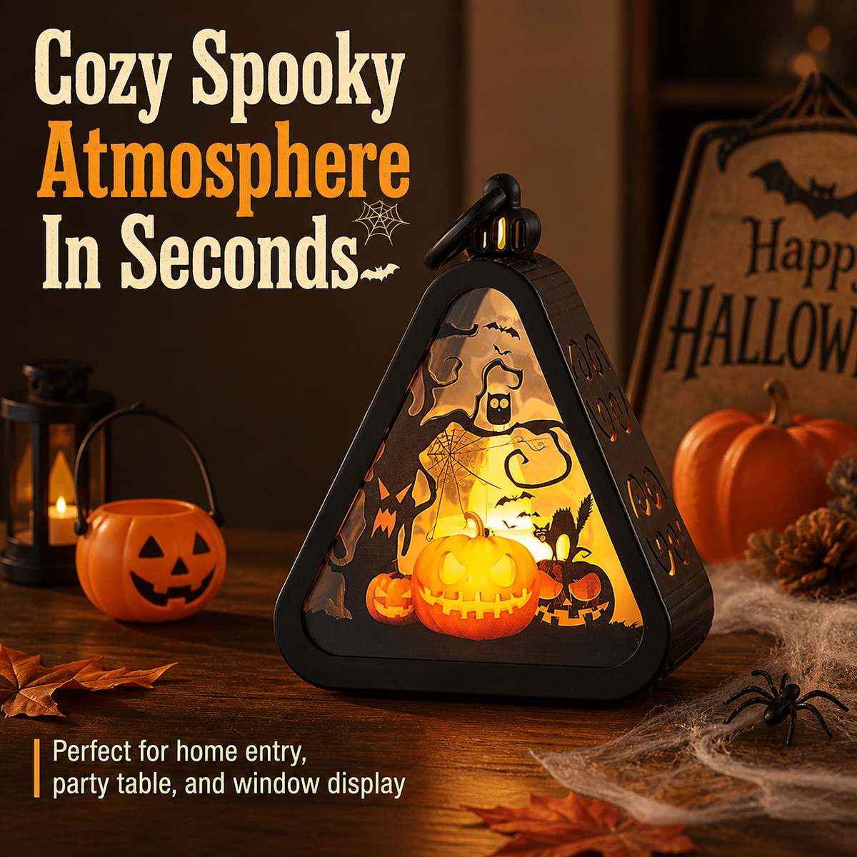 Halloween decorations portable jack-o-lanterns tabletop ornaments