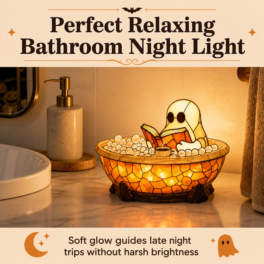 LED Bubble Bath Lamp Halloween Night Light