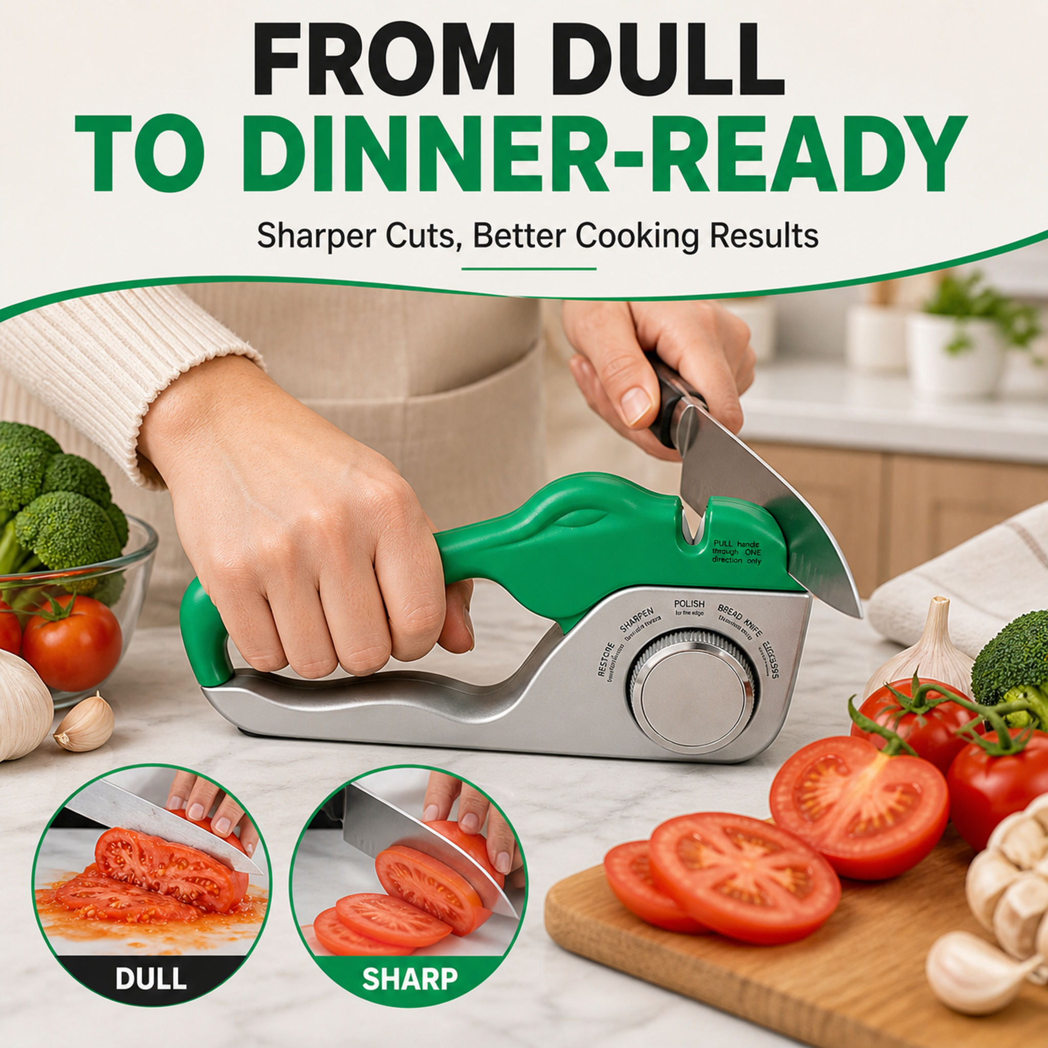 5-in-1 Adjustable Crocodile-Style Knife Sharpener