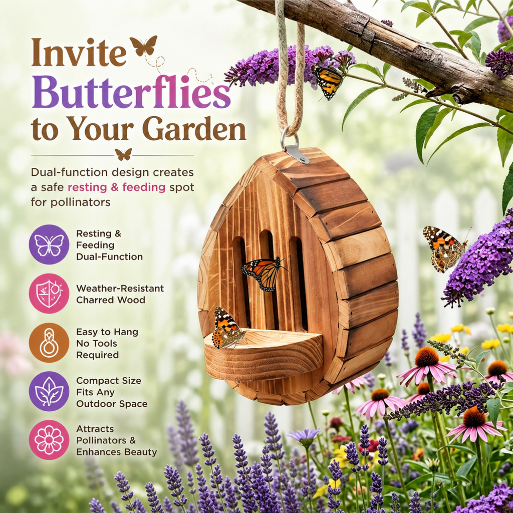 Wooden Butterfly House