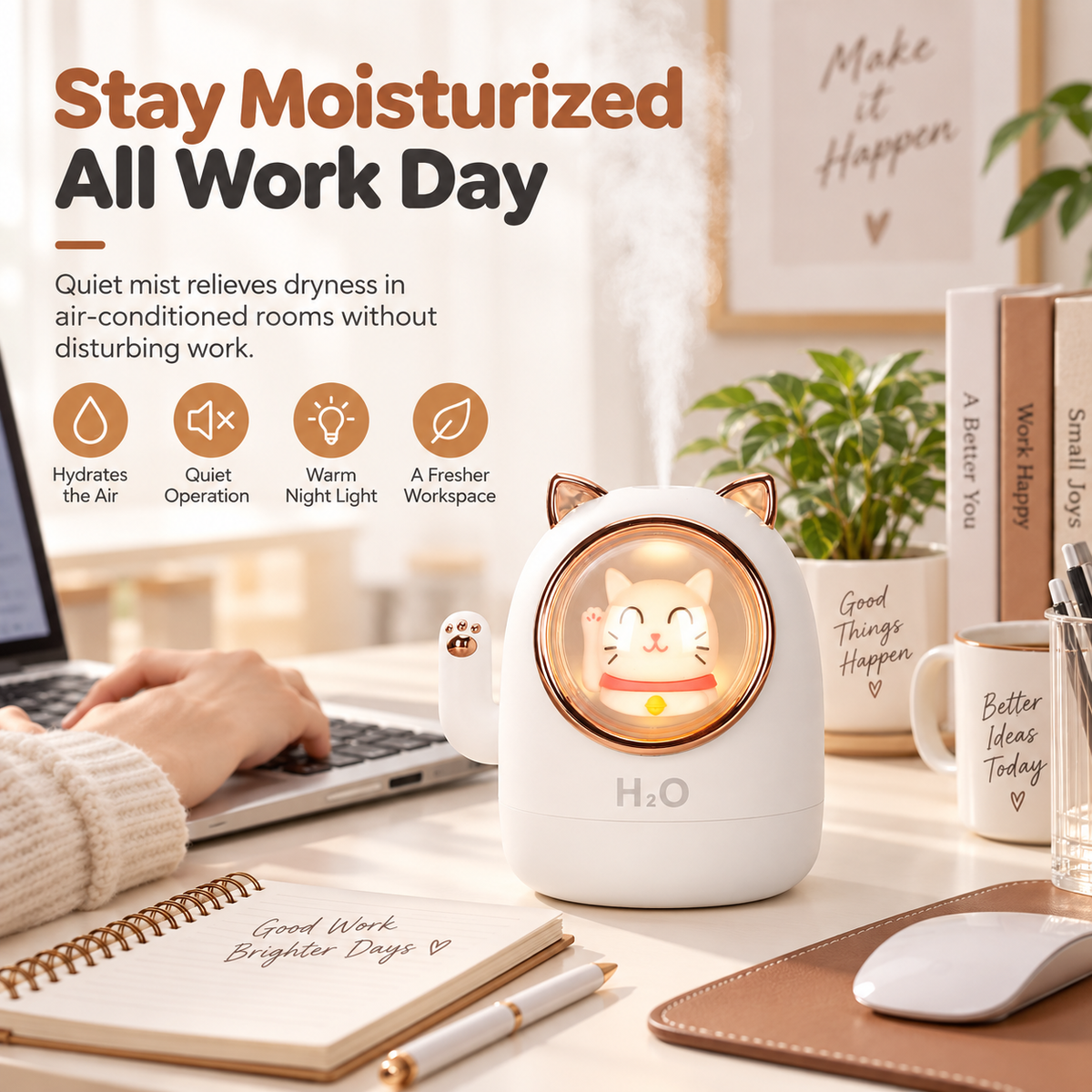 Cat Shape Aroma Humidifier