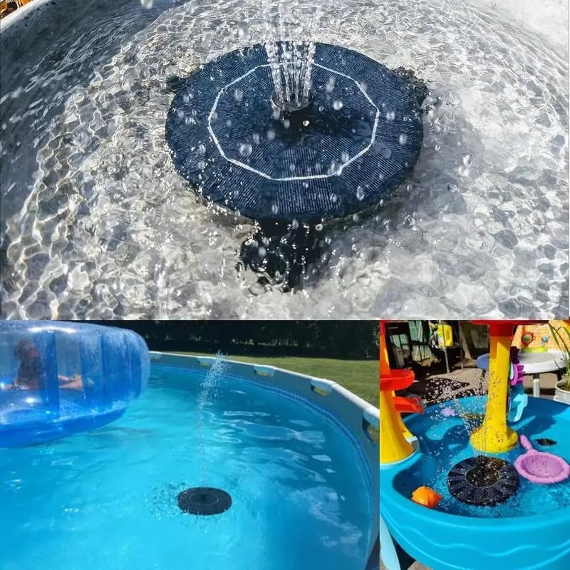 🌞Solar Fountain💧 – Bath Toy For Children, 1.5W Solar Panel Kit Water Pump, 4 Nozzles