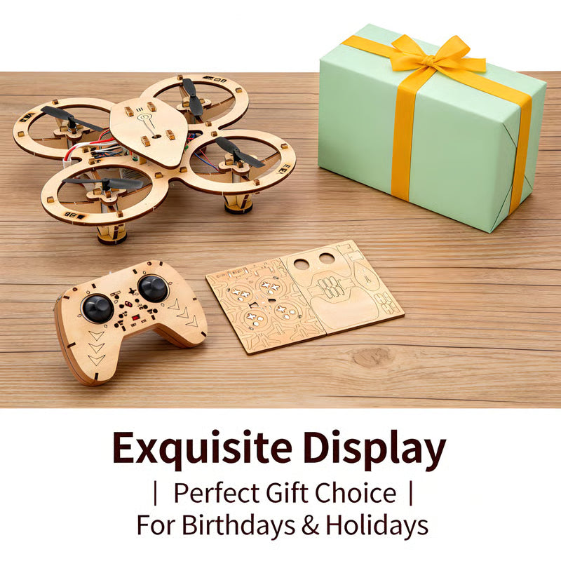 🎁🔥🧩 DIY Wooden Drone Building Kit 🚁