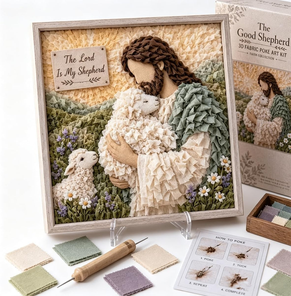 3D Christian Fabric Poke Art Kit