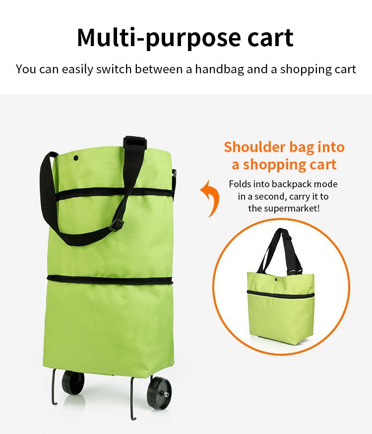 🥳💞 50K+ SALES! ⚡🛒 Shopping bag foldable green bag