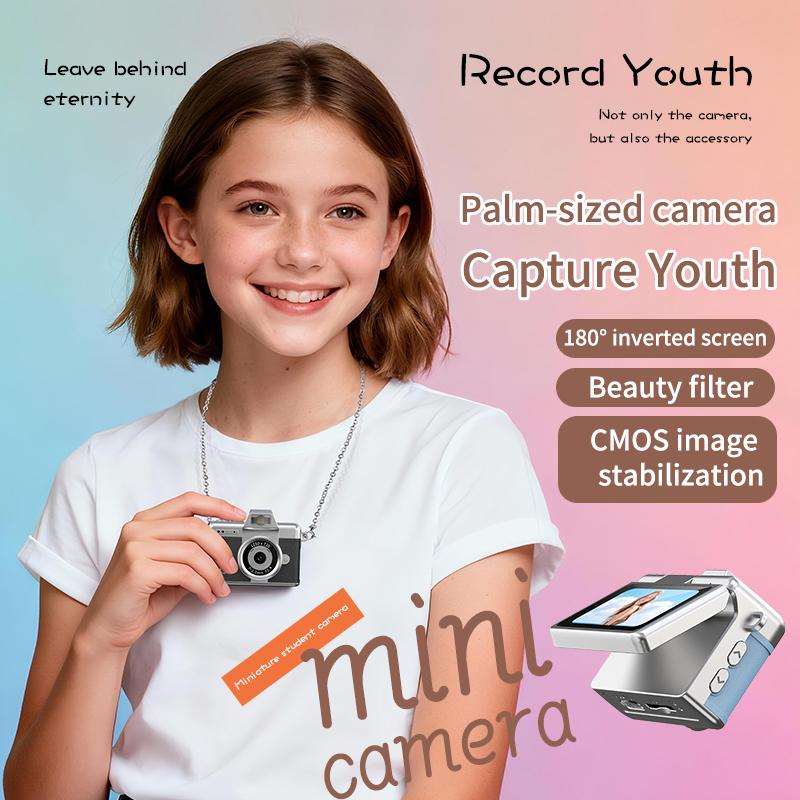 Y2K Pocket Mini Digital Camera 📸 1.47" LCD Screen Compact Photo & Video Cam (No TF card)