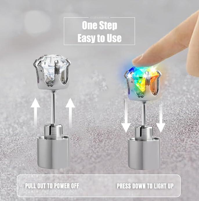 🔥Christmas Early Discount 40% Off✨🎅LED Earrings, Light Up Stud Earrings🌟