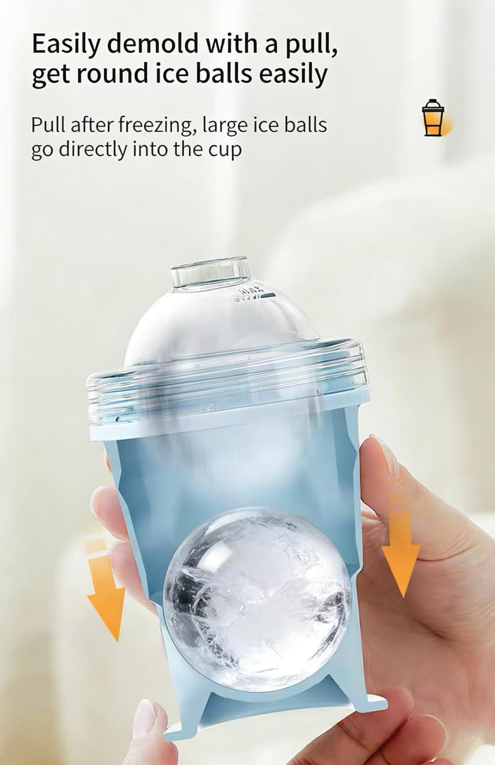 2-in-1 Collapsible Silicone Ice🧊 Ball Maker Cup