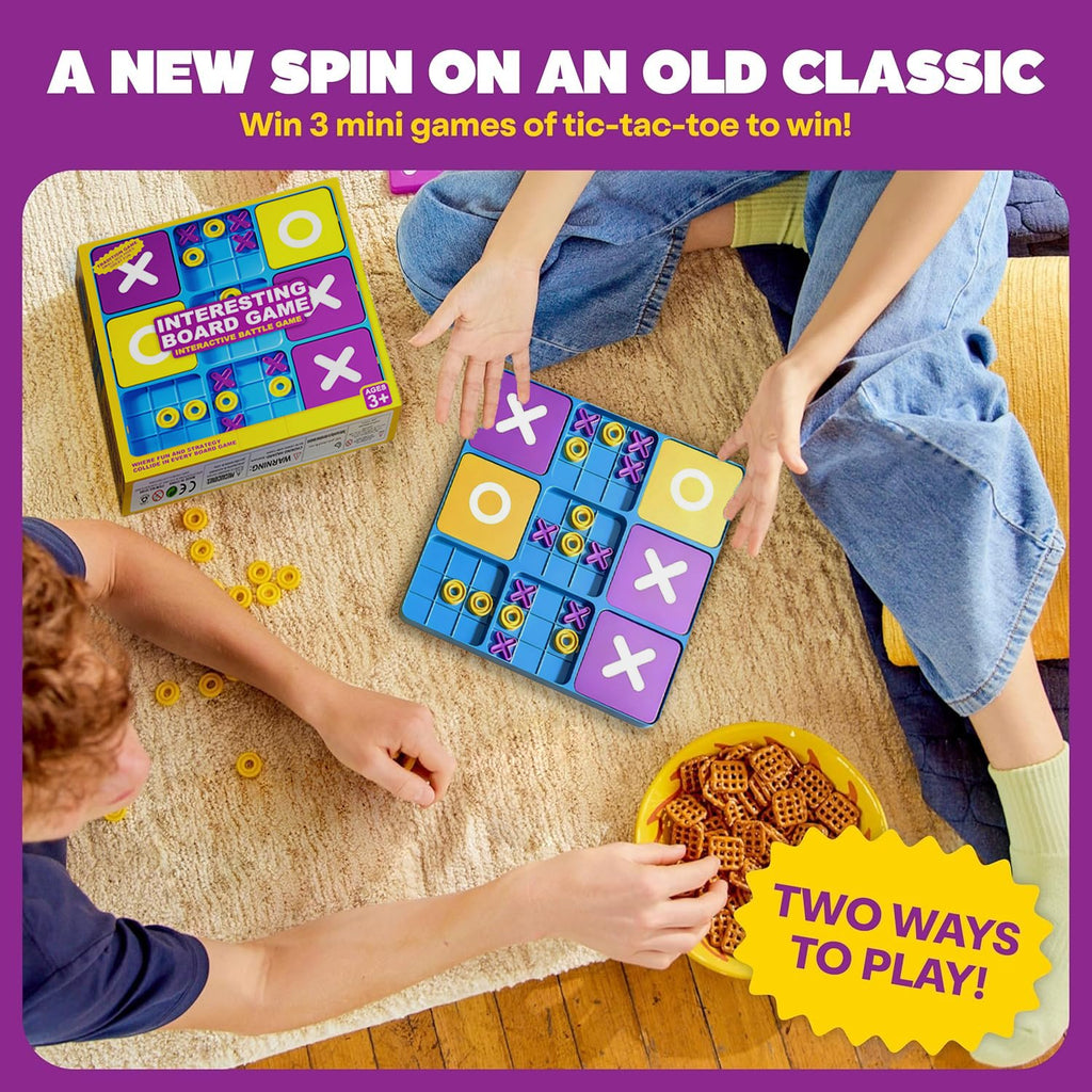 Ultimate Tic Tac Toe – Family Board Game with 2 Fun Modes for Kids & Adults