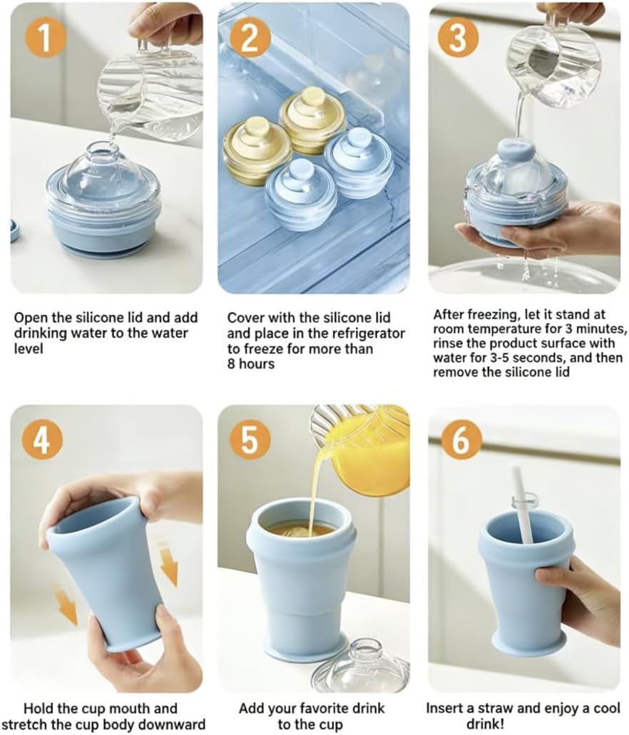 2-in-1 Collapsible Silicone Ice🧊 Ball Maker Cup
