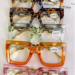 🔥Last day, 70% OFF!🔥-Women’s Oversized Square Chain Reading Glasses(1set-6pcs)