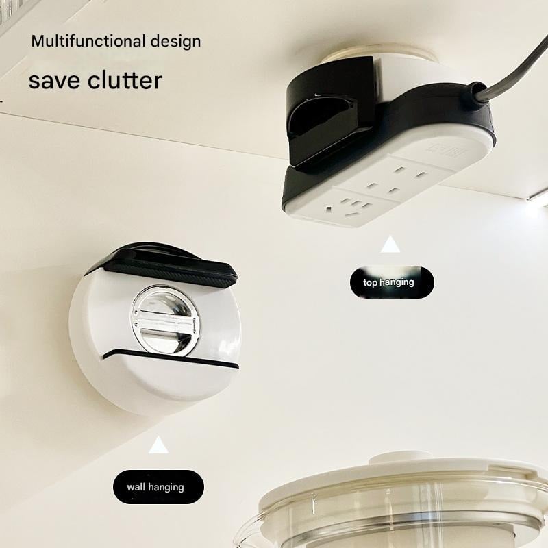 🌟🌸No-Drill Suction Cup Power Strip Holder