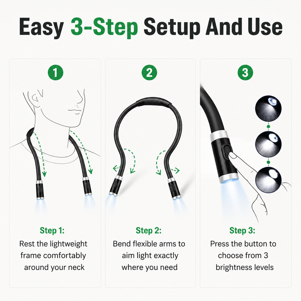 Rechargeable LED Book Light