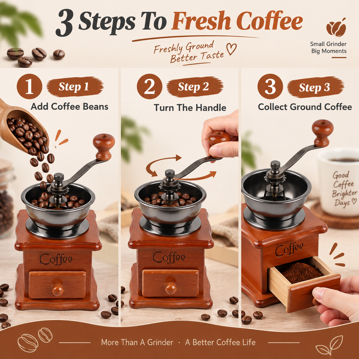 Manual Coffee Bean Grinder