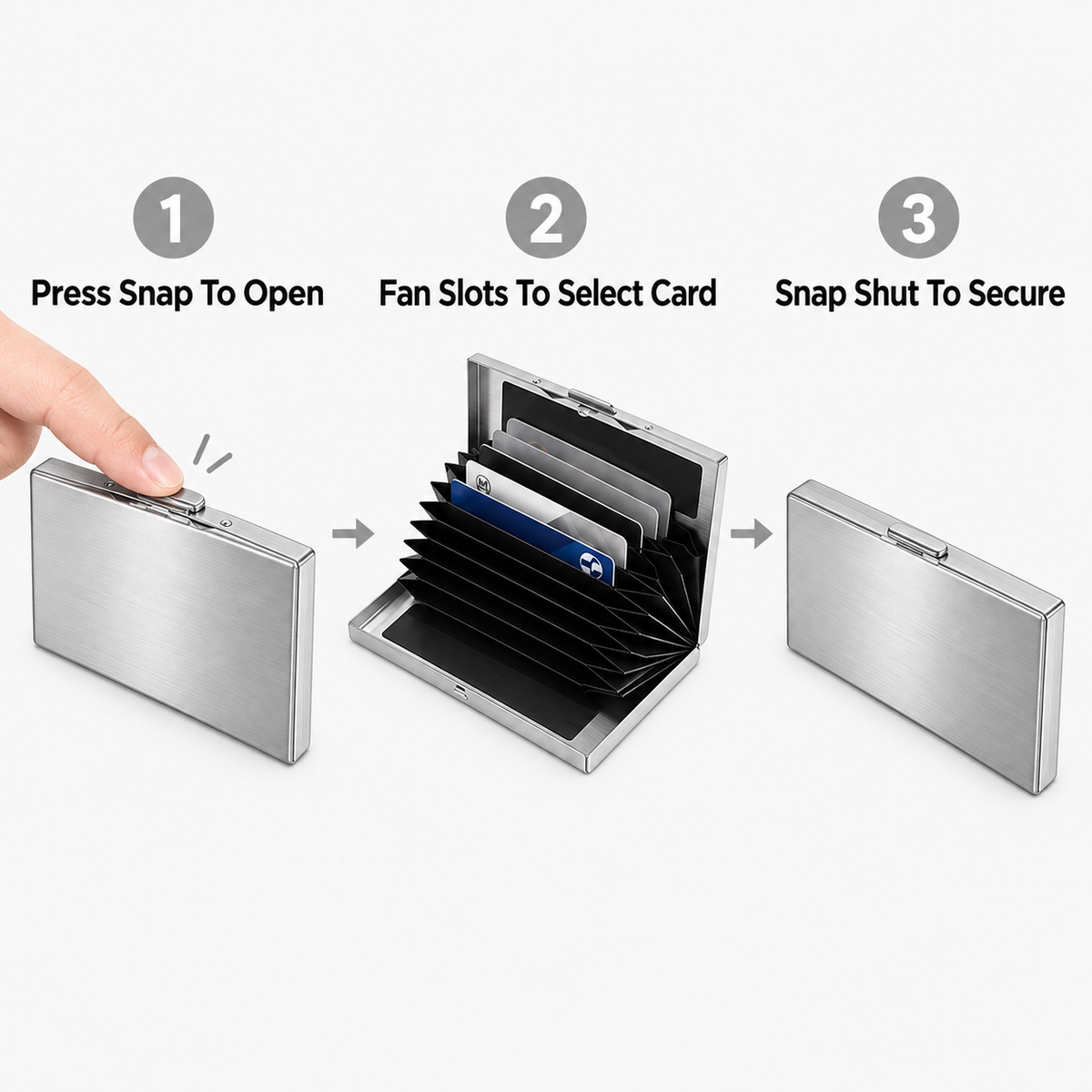 Stainless Steel RFID Blocking Card Holder