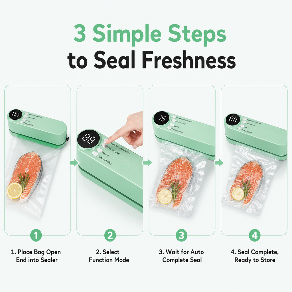 Rechargeable Mini Wireless Vacuum Sealer