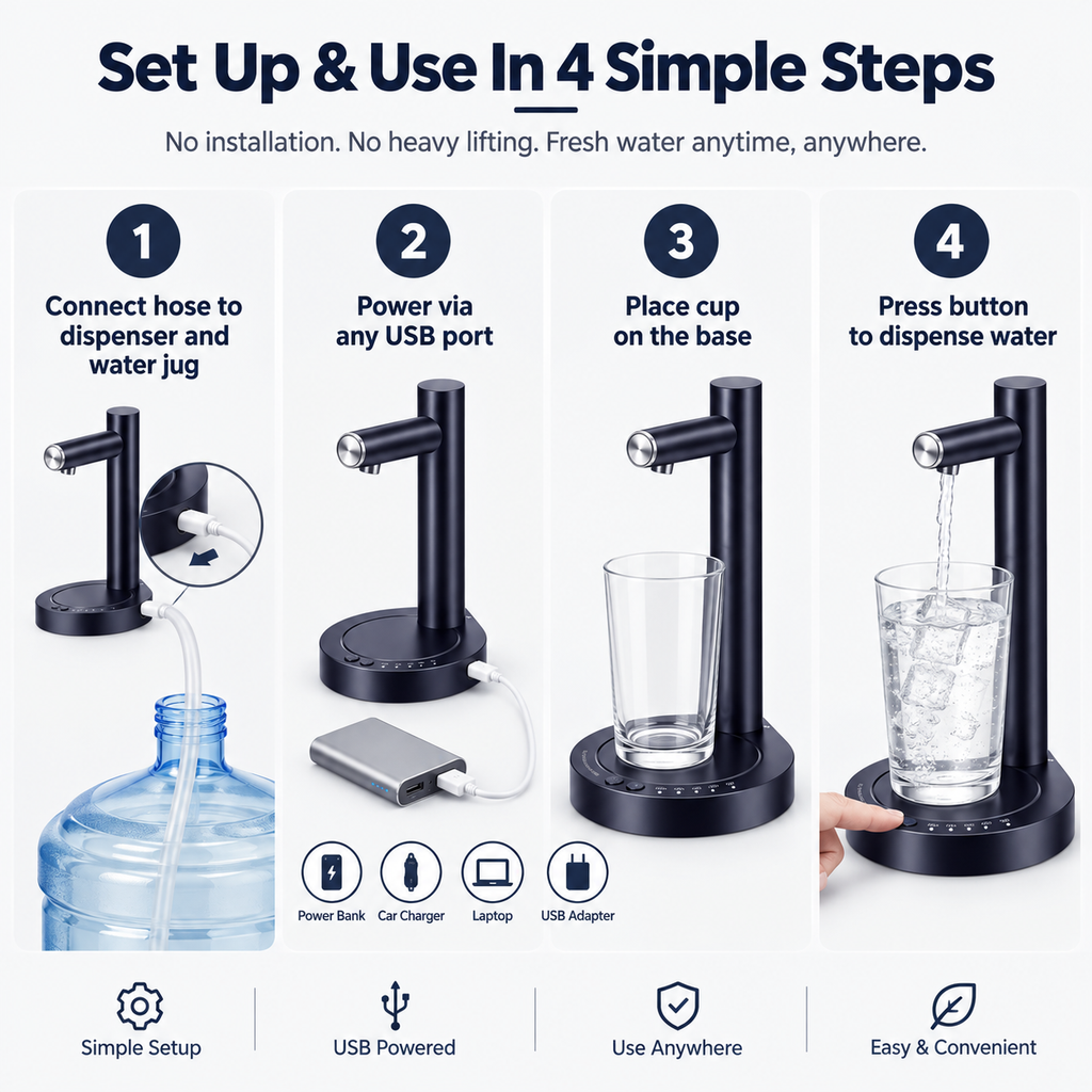 USB Electric Water Dispenser Pump