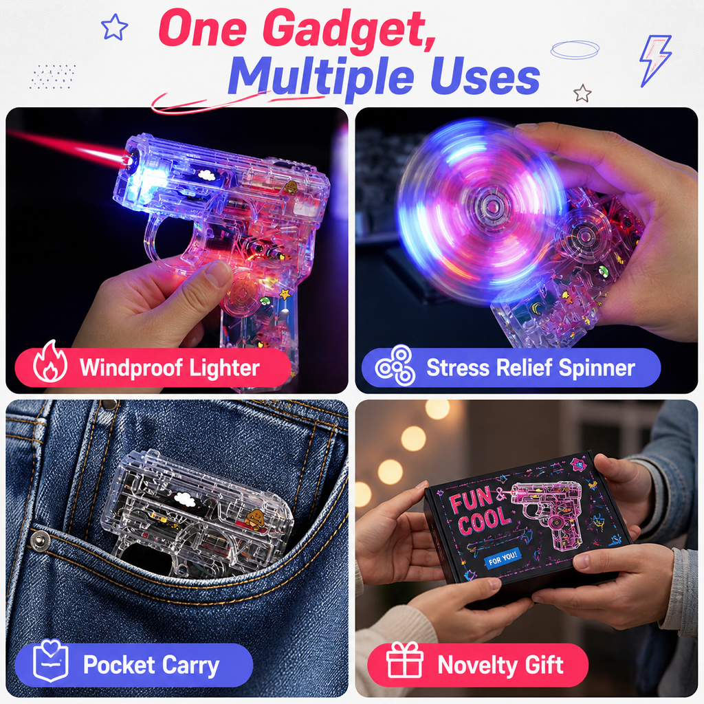 Foldable Fidget Spinner Lighter