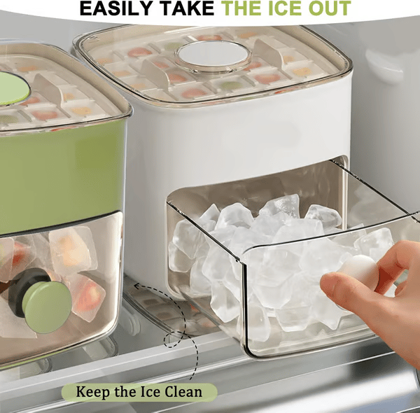 🔥Summer Promotion 49% OFF - Portable Ice Maker with Lid and Storage Box🧊🍹