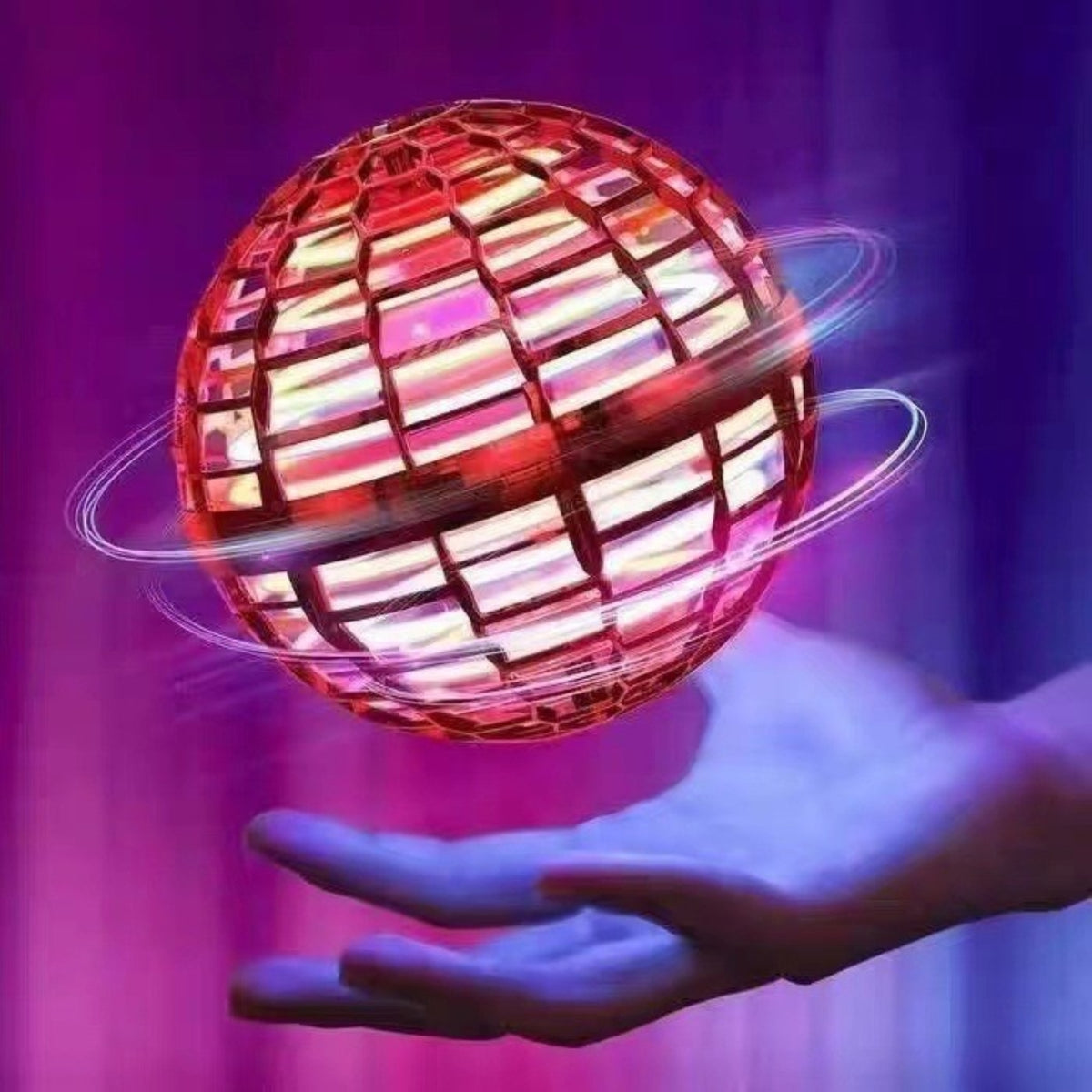 Levitating spinning flying ball