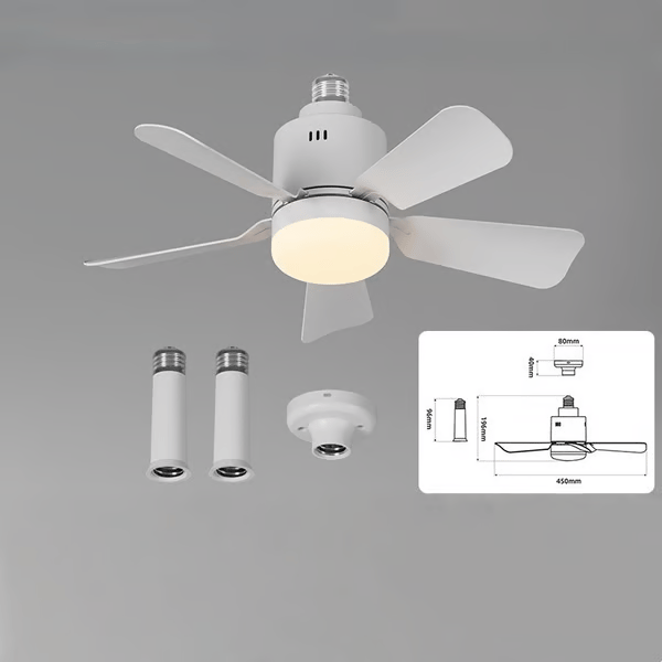 🔥Socket Fan Light with Remote