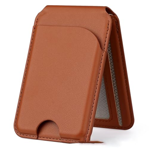 Magnetic leather phone case (with adjustable bracket) Magnetic clip