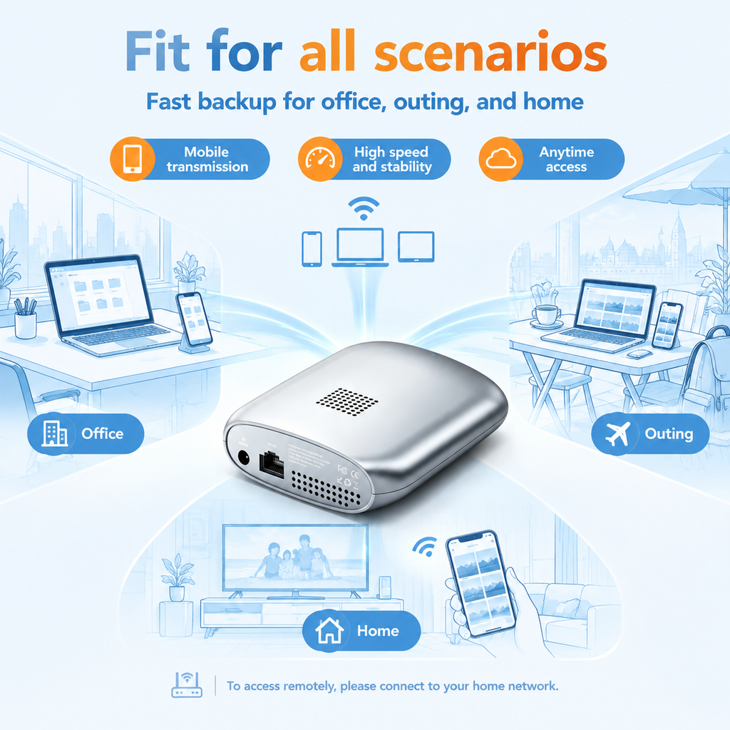 NAS AI Backup Box Network Storage Drive