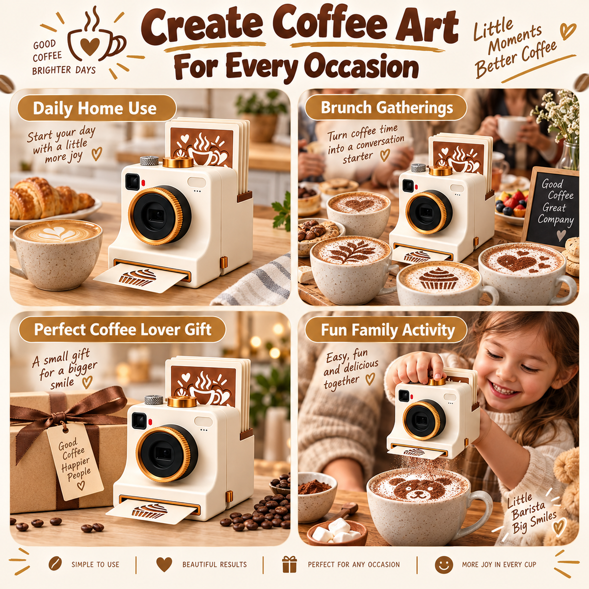 3D Printed Latte Art Camera