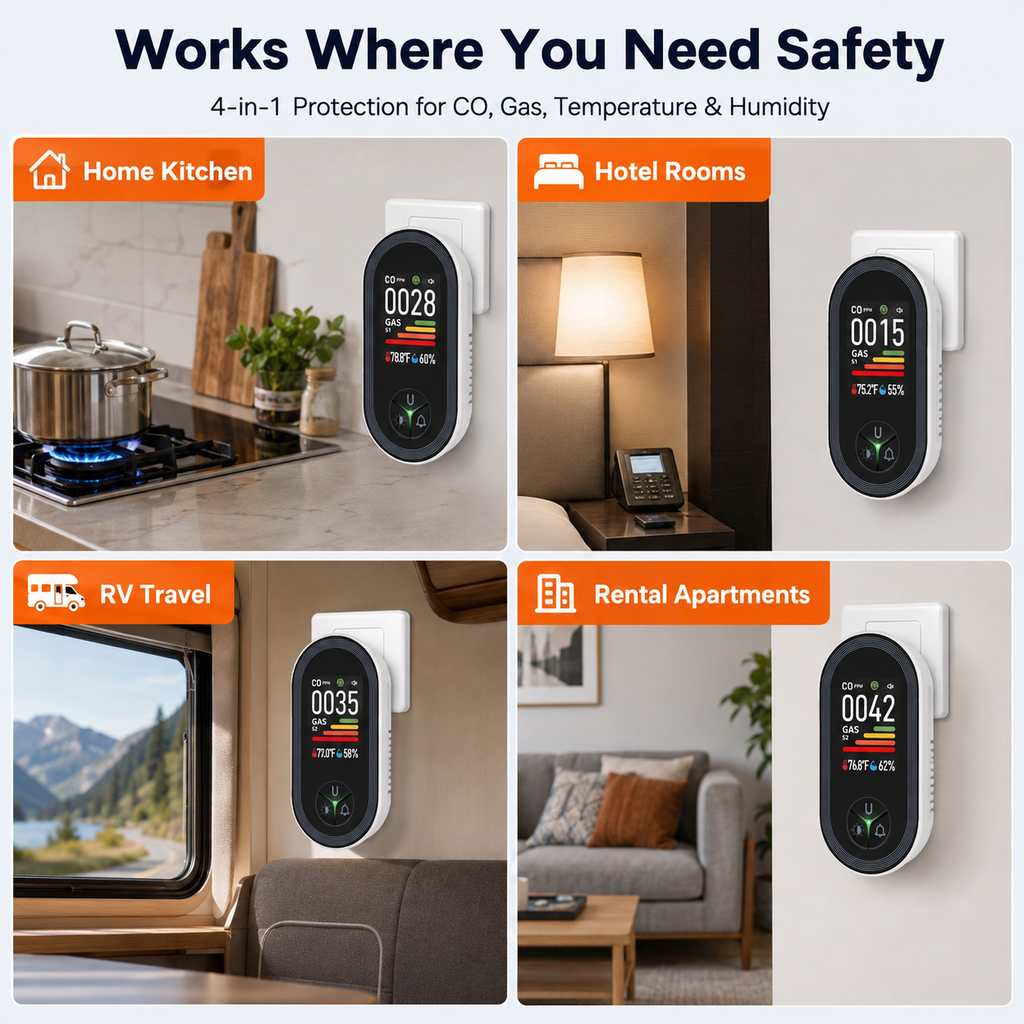 Combination Carbon Monoxide and Combustible Gas Detector