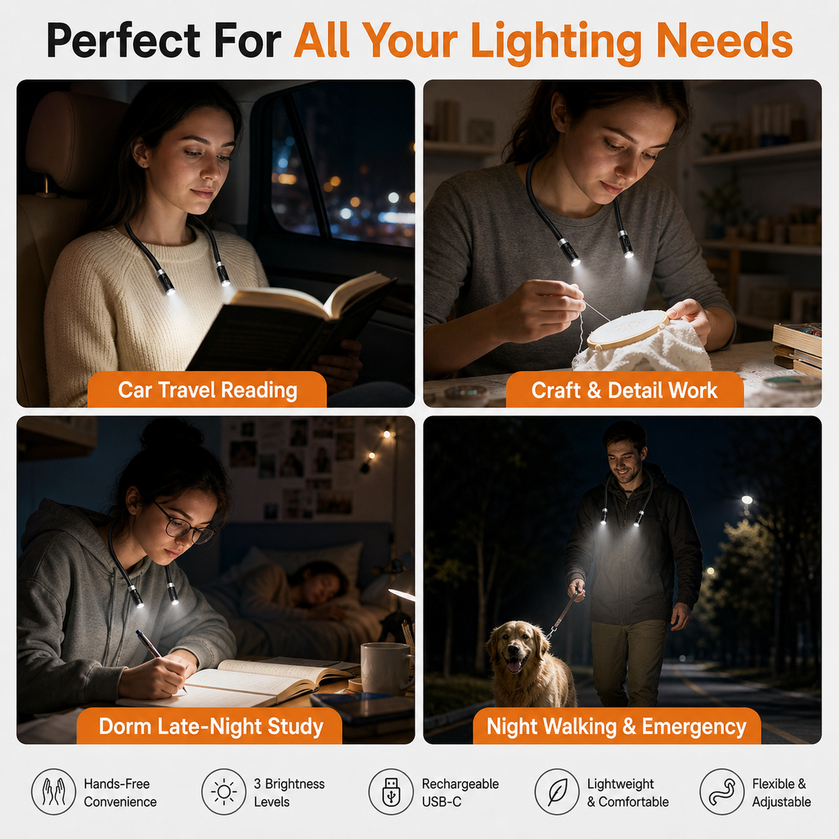 Rechargeable LED Book Light
