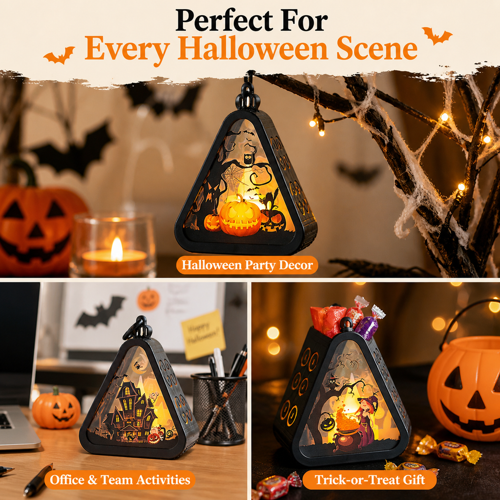 Halloween decorations portable jack-o-lanterns tabletop ornaments