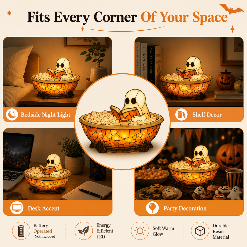 LED Bubble Bath Lamp Halloween Night Light