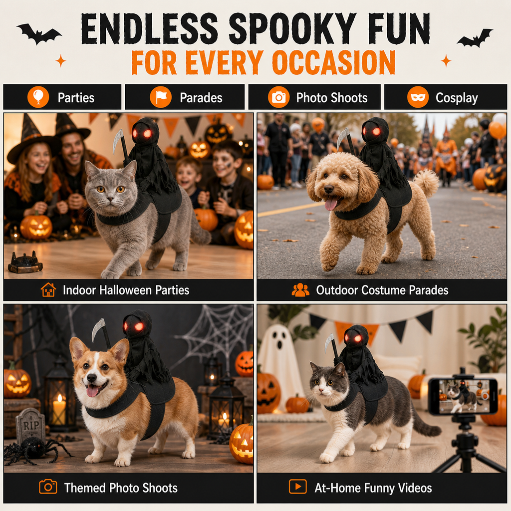 Halloween Pet Death Knight Riding Suit