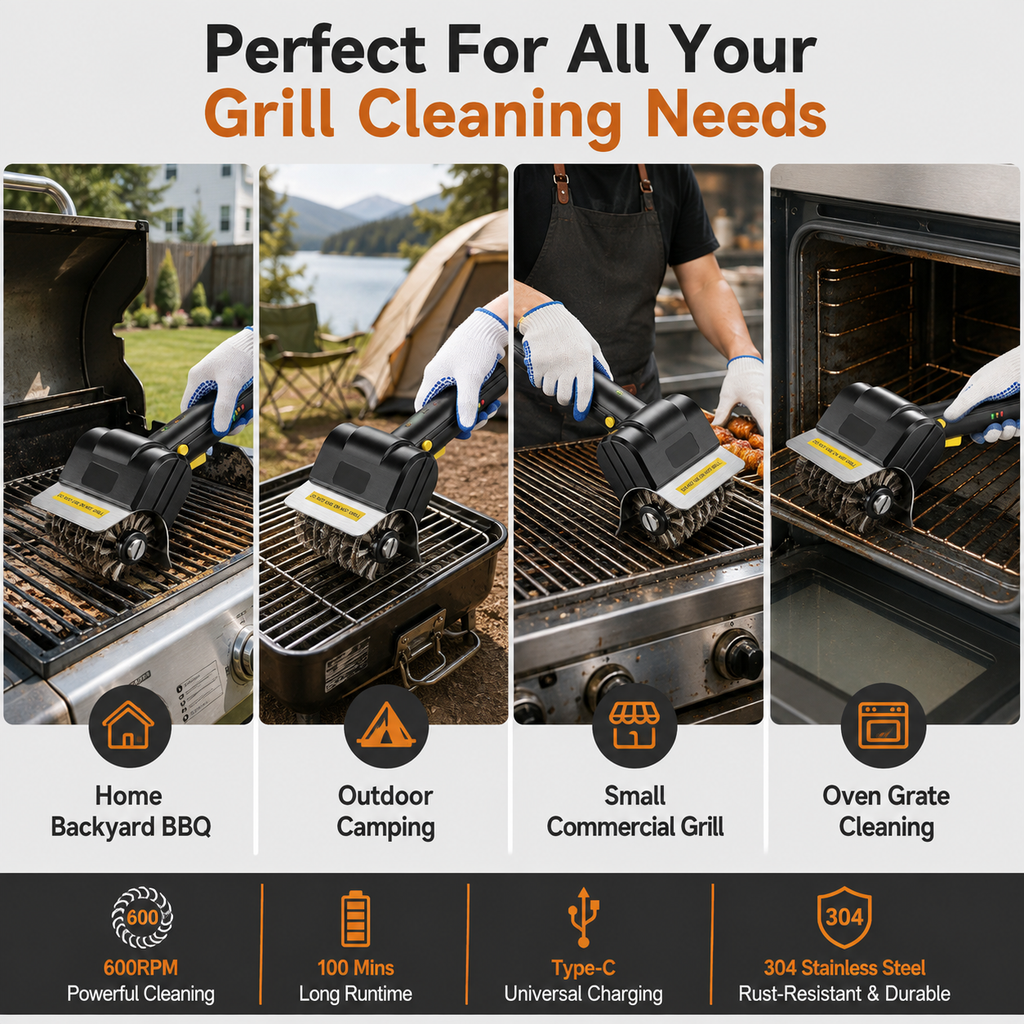 Electric BBQ Grill Brush