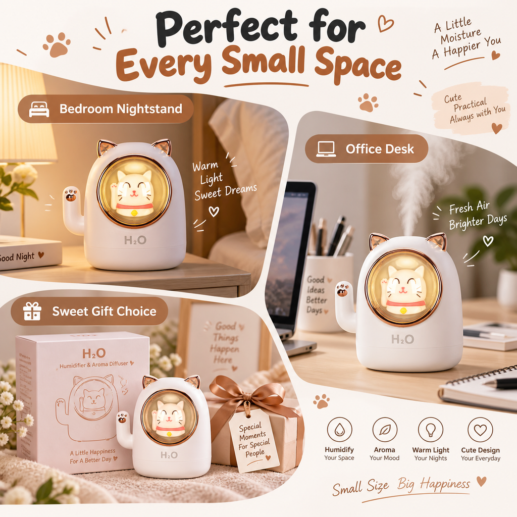 Cat Shape Aroma Humidifier