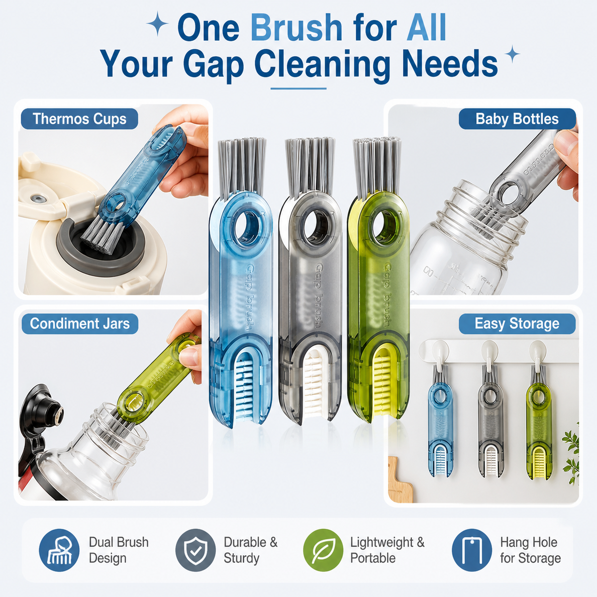 Multifunctional Gap Cleaning Brush